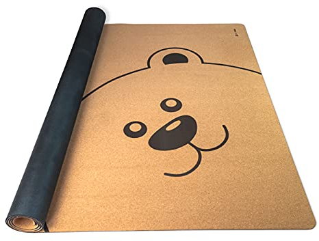 Secoroco Spielmatte aus Kork. Schadstofffreie Krabbelmatte für Babys und Kinder. Teddy 160x110 cm