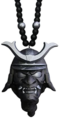 Hosuho Japanischer Oni Samurai Helm Auto Rückspiegel Hängende Ornament Auto Dekoration Anhänger Innenraum Auto Zubehör