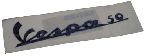 2EXTREME Schriftzug Aufkleber Sticker für Beinschild kompatibel mit Vespa 50 schwarz 130x35mm