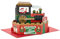 Hallmark Weihnachtskarte Weihnachtsmann Polar Express Musik Motion Wheel Pop Up Weihnachtskarte 3D Weihnachtskarte Rot Grün
