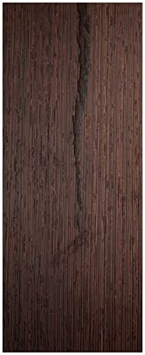Wallario Memoboard aus Glas mit Motiv, Magnet-Tafel in 32 x 80 cm in Premium Qualität Holz-Optik Textur dunkelbraunes Holz