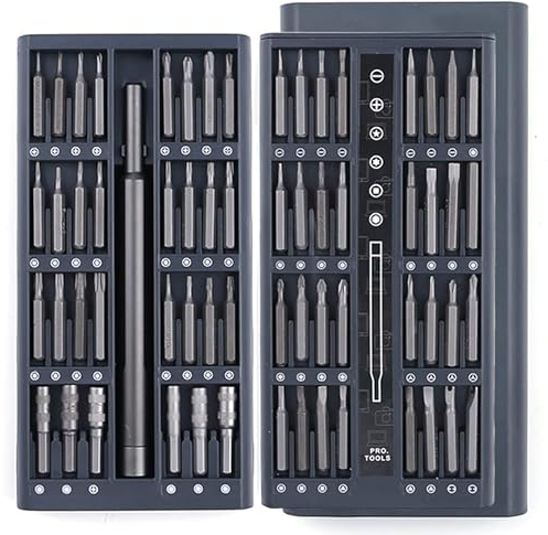 62 in 1 Magnetic Precision Screwdriver Set, Small Screwdriver Hand Tools Kit, Magnetic Driver with Case for Fixing Watch, Camera, Glasses, Laptop, Cell Phone, Keyword, Headset Repairing