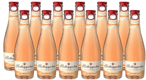 Rotkäppchen Fruchtsecco Pfirsich – der prickelnde Secco mit dem fruchtig-süßen Charakter in der praktischen Kleinflasche (12 x 0,2l)