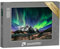 Puzzle 1000 Teile XXL „Landschaft der Lofoten: Besuch im Winter mit Polarlicht, Norwegen“ – aus der Puzzle-Kollektion Norwegen, Skandinavien