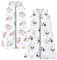 Chilsuessy Schlafsack Baby 2.5 Tog Winterschlafsack Babyschlafsack aus reine Baumwolle Winter Schlafanzug ohne Ärmel 70-130cm für Neugeborene und Kinder, Koala + Panda, 110cm/Baby Höhe 100-120cm