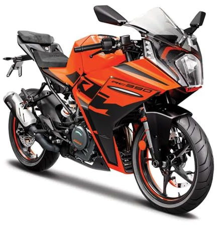 Maisto KTM RC 390 Motorbike - Incredibly Detailed Die-Cast Replica Collectible Model - 1:18 Scale, Orange