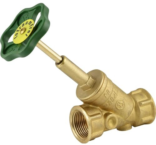 DVGW Schrägsitz-Muffen-Absperrventile - Freistromventile Trinkwasserventile (Gewindegröße: Rp 1)