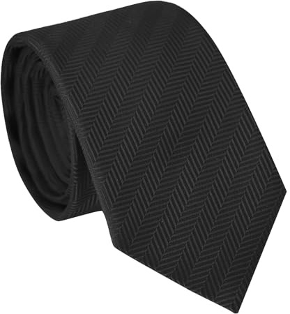 Luckyvestir Krawatten für Jungen, Schwarz/Rot/Blau, 6 cm, einfarbig, gestreift, Kinder-Krawatten, 8, 10, 12, 14 Jahre, für Schuluniform, Schwarz/Rot/Blau, Schwarz, 53 * 2.36