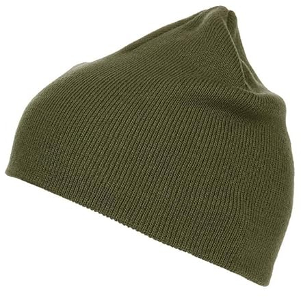 blntackle76 Rollmütze schwarz,grün, Olive,grau extra kurz, Docker one Size Beanie Short Flat Trawler (80% Acryl und 20% Spandex., grün)