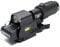 Viseur holographique 558 G43 Viseur Point Rouge 558+G43 Loupe 3X avec Fixation Rapide pour Rail Picatinny 20 mm