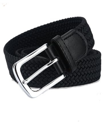 JNTMIKUN Gürtel Damen Stretchgürtel Herren, Flechtgürtel Damen Verstellbarer Elastischer Stoffgürtel für Unisex