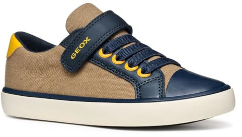 Geox J GISLI Boy B, Zapatillas, Camel/Navy, 27 EU