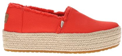 TOMS Valencia, Alpargata Mujer, Flame Canvas Fray, 40 EU
