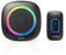 VOXON Wireless Battery Doorbell, Battery Operated Door Bell, Waterproof Doorbell with 400m Wireless Range, Portable Doorbell, 60 Chimes, 5 Volume Levels & Name Plate, Indicator (Black)