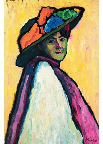 Kunstkarte Gabriele Münter Bildnis Marianne von Werefkin
