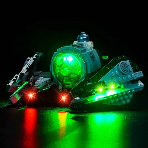 Led Licht Set Kompatibel mit Lego 75360 Yoda's Jedi Starfighter (Kein Modell), Dekorationsbeleuchtungsset Compatible with Yoda's Jedi Starfighter Kreative Spielzeug