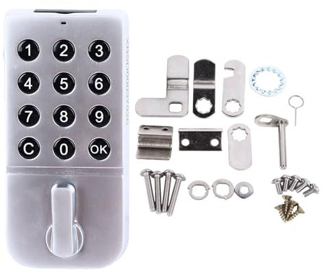 KLLJRFW Electronic Cabinet Lock High Safety Password Entry Digital Touch Keypad Security Cabinet Coded Lock Keypad Lock Cabinet Door Lock For Home