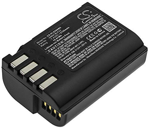 TECHTEK Battery 2150mAh compatible with [Panasonic] Lumix DC-S5, Lumix DC-S5K, G9, GH5, GH5S replaces DMW-BLK22, DMW-BLK22GK FBA