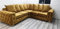 Ashley Chesterfield Samt gepolstert Modern Senf Plüsch Sofa Set Luxuriöse 3+2-Sitzer Ecksofas für Wohnzimmer Stilvolle und Bequeme Couches