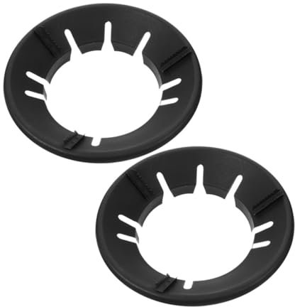 Kisangel 2pièces Support De Wok Émail De Wok Anneau De Coupe-vent Support De Pour Four Accessoire De Domestique