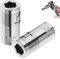 VZU 2 Stück 6,3 mm Vierkant auf Sechskant-Bit-Adapter, Metall, 6,3 mm Vierkantantrieb auf Innensechskant, Schraubendreher-Bit-Adapter, Werkzeug-Zubehör