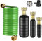 3-teiliges Abflussblasen-Set, Abflussreinigungsblase passend für 2,5 cm bis 15,2 cm Rohre, mit 3 m einziehbarem Schlauch, Absperrventil und Messinghahn-Adapter, passend für die meisten Wasserhähne