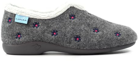Lunar Ladies Havana Grey Slipper