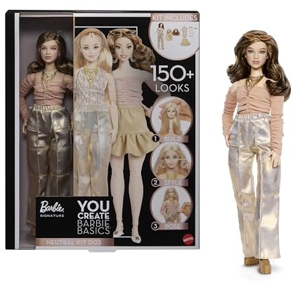 Barbie Basics You Create Kit avec poupée Neutre 003 et Tenues