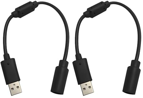 2 Pcs USB Breakaway Cable for Series X/S X box One X-box 360 PC Replacement | Dongle Breakable Cord Lead,Compatible with Logitech G920 Steering Wheel