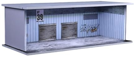 SZLIFE Vetrina espositiva per modellini di Auto in 1:64, Porta Scorrevole in Acrilico, Sfondo Antipolvere, vetrina per Garage, Diorama per Auto, Magazzino