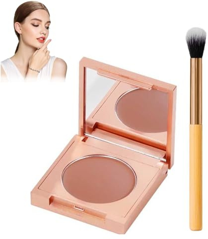 CC Undereye Corrector, Concealer Augenringe, Under Eye Color Corrector mit Pinsel, Full Cover Concealer, Mittlere Deckkraft Under Eye Brightener Wasserdicht für Augenring Makelloses Aussehen (Orange)