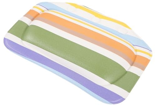 PVC Bath Pillow for Tub with Suction Cups, Back Support