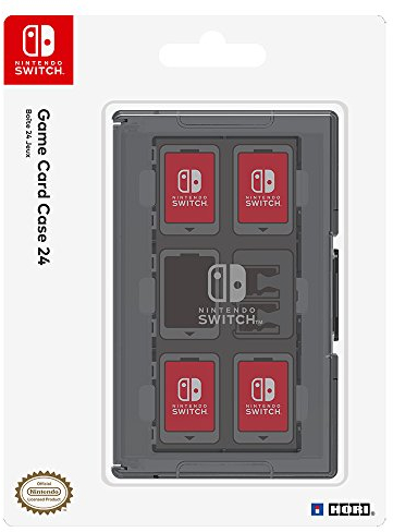 HORI Card Case - Porta Cartucce 24 giochi (Nero) per Nintendo Switch - Licenza Ufficiale Nintendo