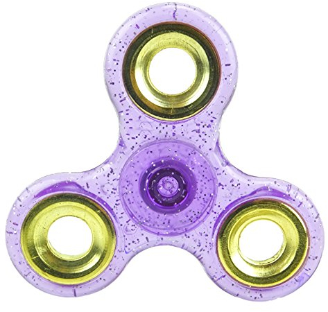 Toyland Agitation Glitter Hand Spinner Fidget - Soulagement de Stress et d'anxiété - Couleurs Assorties (Violet)