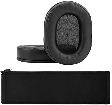 Geekria Earpad and Headband Cover Set Replacement for Sony MDR 1ABT/1RBT/1RNC Headphones, Repair Parts, Easy DIY Installation No Tool Needed (Black)