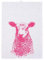 Frohstoff - Geschirrtuch Küchentuch Trockentuch - Schaf - Halbleinen - Weiß/Neonpink - 50x 70cm