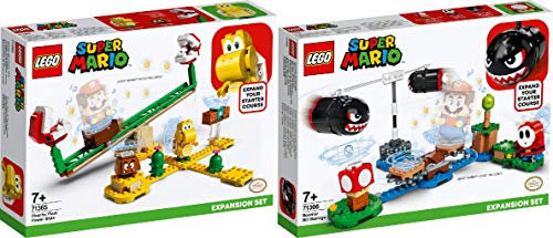 Steinchenwelt Super Mario 71365 Piranha Plant Power Rocker Expansion Set + 71366 Giant Ball Will Expansion Set
