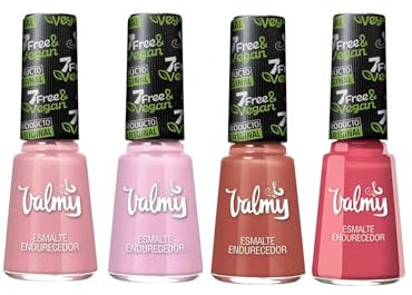 Valmy Esmalte Endurecedor Colección So Pink, Tonos Rosa, Secado Rápido – 4 Unidades de 14 ml c/u (247, 224, 232, 236)