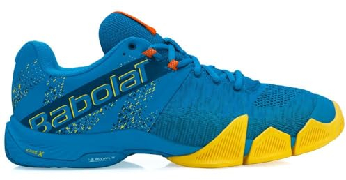 Babolat Men's Movea White/Nasturtium Padel Shoes Sneaker, 44.5 EU