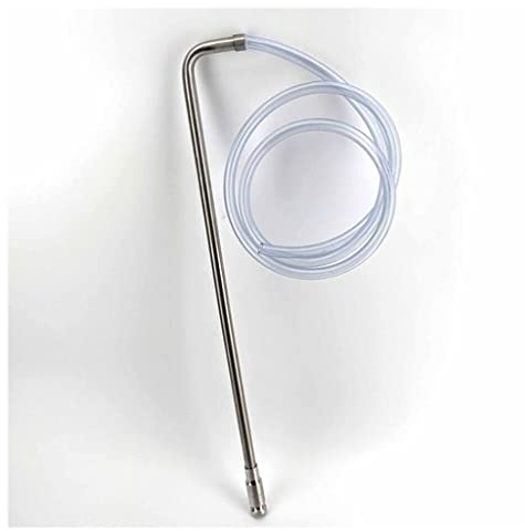 CKSEKD Siphon À Bière en Acier Inoxydable avec Tuyau De 1,5 M De Long, Transfert Facile Et Plus Rapide du Moût Depuis Le Récipient, Accessoires De Remplissage De Bière for Brasseur Maison, 1 Pièce