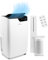 Air Conditioning Unit Portable – Powerful Energy Efficient Air Conditioner – Portable Air Conditioner with Window Venting Kit – Display Touchscreen and Remote Control – 12000 BTU, White – by Nuovva