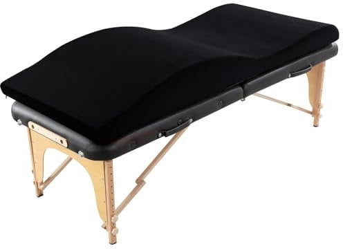 JRUKM Massagebett-Topper Wimpernbett Wave Matratze Ergonomische 180x60 cm mit Hohe Dichte Foam für Kosmetikliege Spa-Massage und Schönheitssalon (nur Matratze)