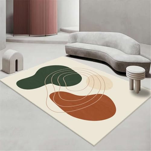 RUGMRZ Teppich Mädchen Schallschutz Teppich Bunte Wolken schmücken den Wohnzimmerbereich Teppich Antifouling Teppich Bett 180X280CM