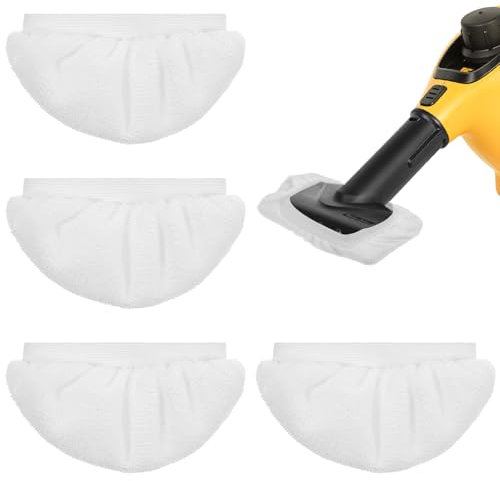 Mabor 4Pcs Steam Cleaner Attachments Universal Reusable Steam Mop Pads for Handheld Steamer Cleaner, Washable Microfiber Cloth Cover Replacement Accessories