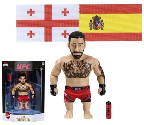 Bizak UFC Legends 64119016-02 Ilia Topuria Figur, 11,5 cm, mit Zubehör, offizielle Kollektion MMA, ab 8 Jahren