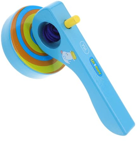 Milisten 3pièces Toupie Bois à Ficelle Lot de Jouets Tournants pour Garçon Fille Et Tout-Petits Gyroscope avec Ficelle pour Developper La Coordination Fine