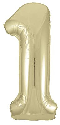 Unique Party - 53831 - Ballon Géant - Numéro 1 - 86 Cm - Or