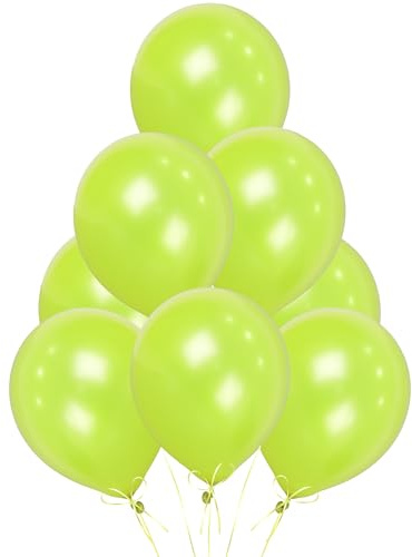 Light Green Balloons 100 Pack, Large 12 Inch Thick Latex Biodegradable Helium Party Balloons for Birthday, Wedding, Baby Shower, Valentine's Day Events Decoration for Balloon Arch Garland