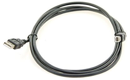 Alda PQ Drucker Anschlusskabel 1,9m mit USB A Stecker auf USB B Stecker, Druckerkabel und Scannerkabel, Peripheriekabel. Hochwertiges USB Verbindungskabel für PC und Apple Mac nutzbar.