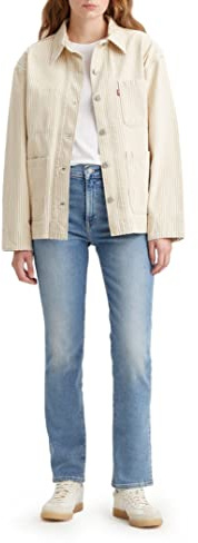 Levi's Damen 724 High Rise Straight Jean, Blue Wave Light, 31W / 30L